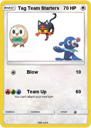 Pokemon Tag Team Starters