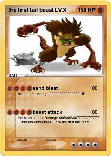 Pokemon the first tail beast LV.X