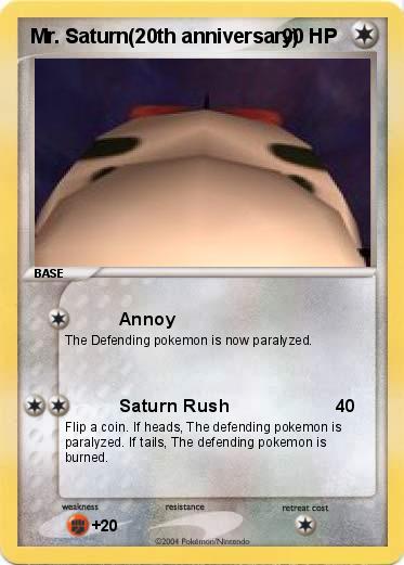 Pokemon Mr. Saturn(20th anniversary)