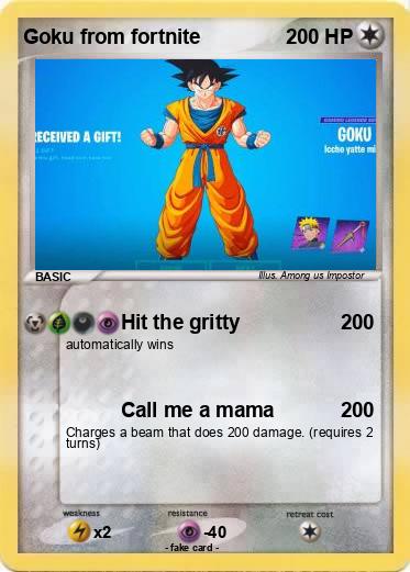 Pokemon Goku from fortnite