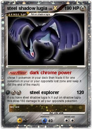 Pokemon steel shadow lugia