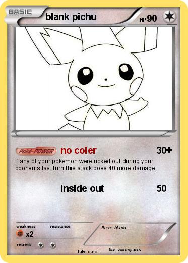 Pokemon blank pichu
