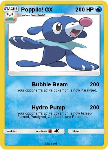 Pokemon Popplio! GX