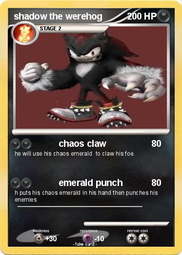 Pokemon shadow the werehog