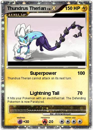 Pokemon Thundrus Therian