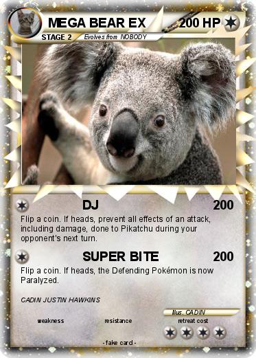 Pokemon MEGA BEAR EX