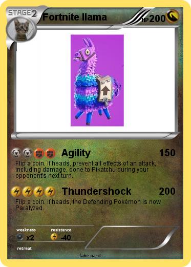 Pokemon Fortnite llama