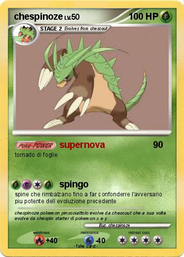 Pokemon chespinoze