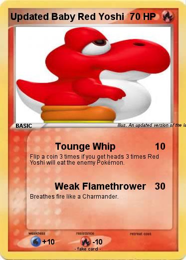 Pokemon Updated Baby Red Yoshi