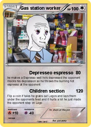 Pokemon Gas station worker