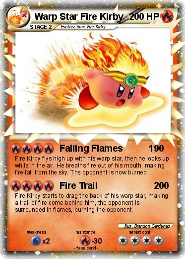 Pokemon Warp Star Fire Kirby