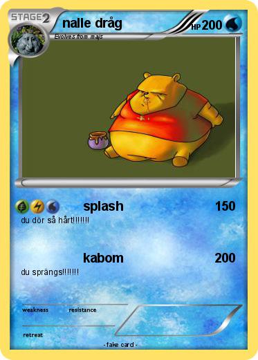 Pokemon nalle dråg