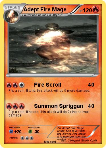 Pokemon Adept Fire Mage
