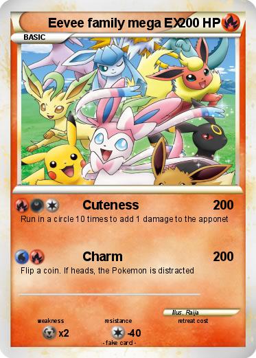 Pokemon Eevee family mega EX