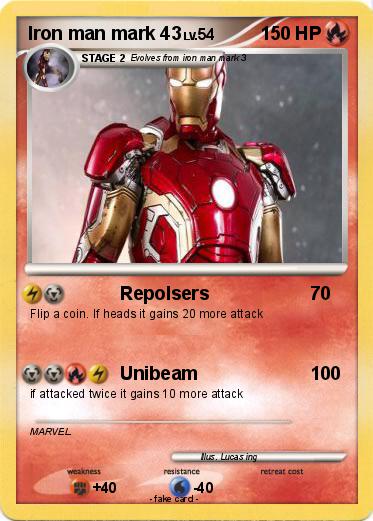 Pokemon Iron man mark 43