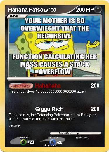 Pokemon Hahaha Fatso