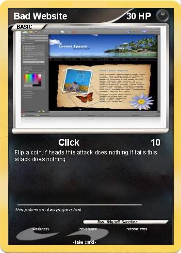 Pokemon Bad Website