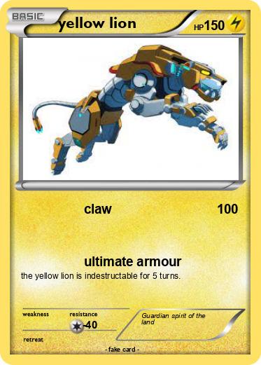 Pokemon yellow lion