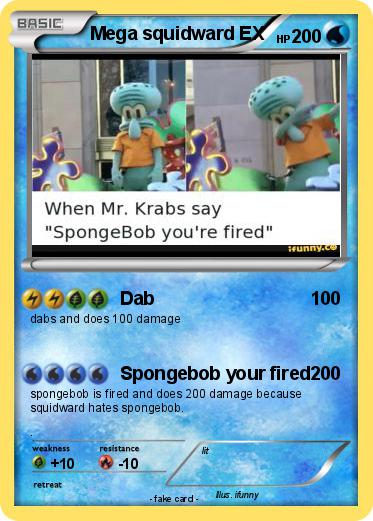 Pokemon Mega squidward EX