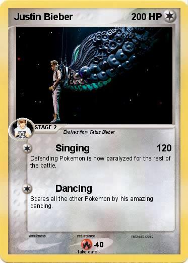Pokemon Justin Bieber