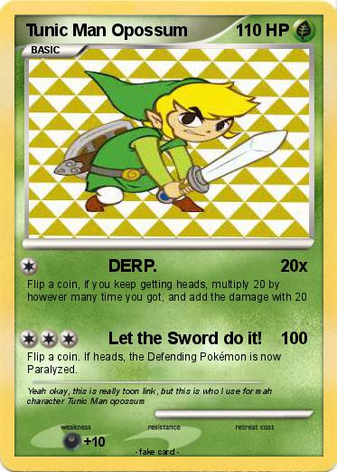 Pokemon Tunic Man Opossum