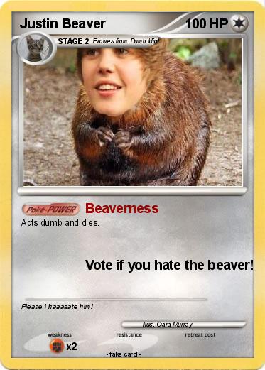 Pokemon Justin Beaver