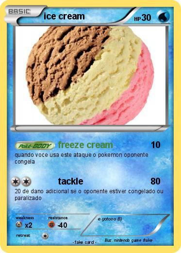 Pokemon ice cream