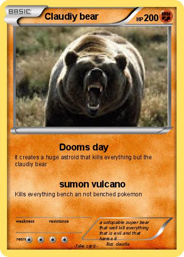 Pokemon Claudiy bear