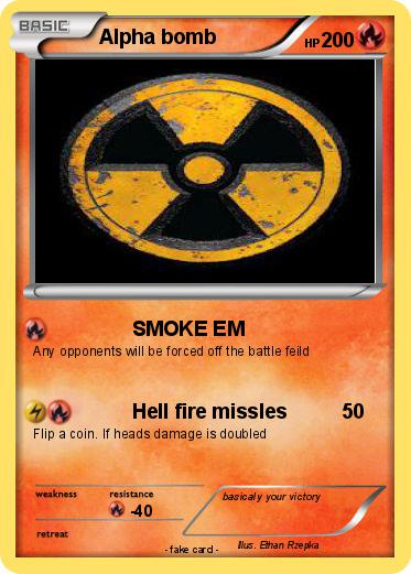 Pokemon Alpha bomb