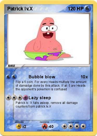 Pokemon Patrick lv.X