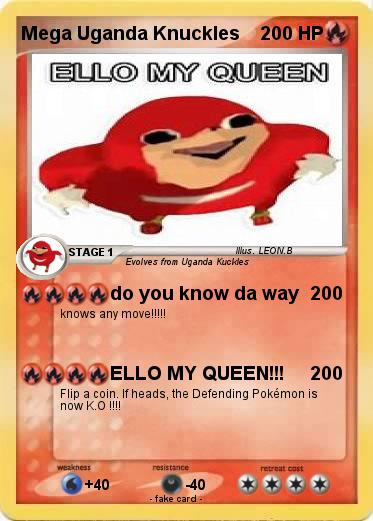Pokemon Mega Uganda Knuckles