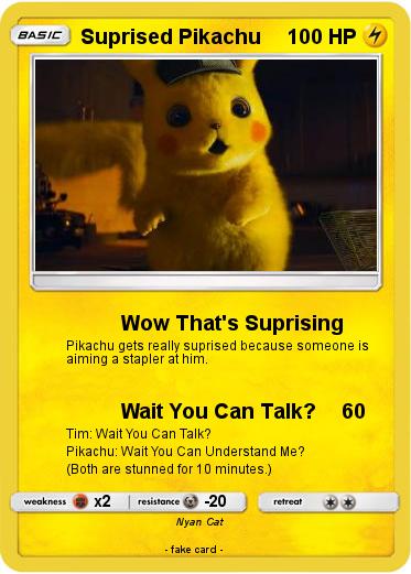 Pokemon Suprised Pikachu