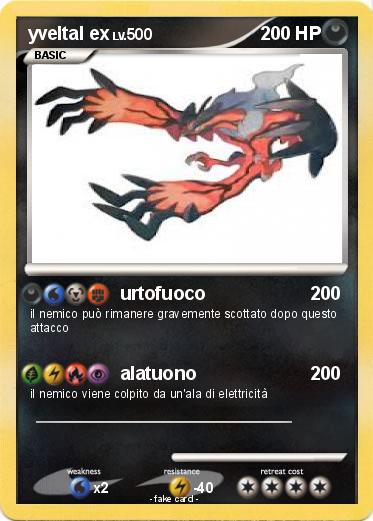 Pokemon yveltal ex