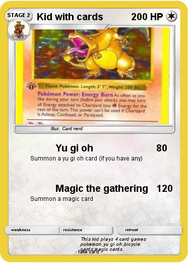 Pokemon Kid with cards