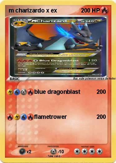 Pokemon m charizardo x ex