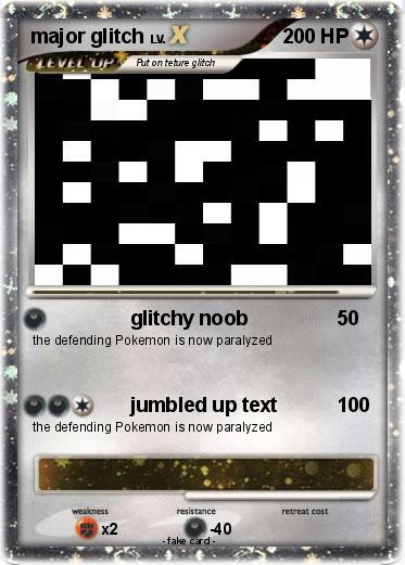 Pokemon major glitch