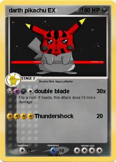 Pokemon darth pikachu EX