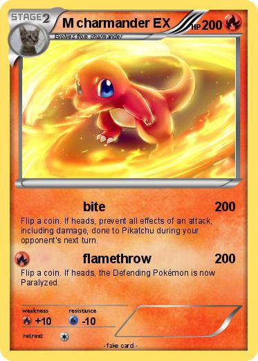 Pokemon M charmander EX
