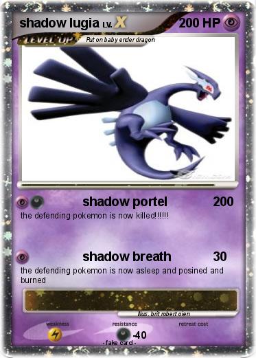 Pokemon shadow lugia