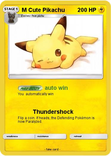 Pokemon M Cute Pikachu