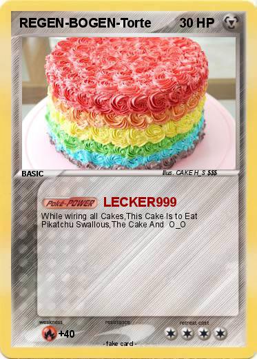 Pokemon REGEN-BOGEN-Torte