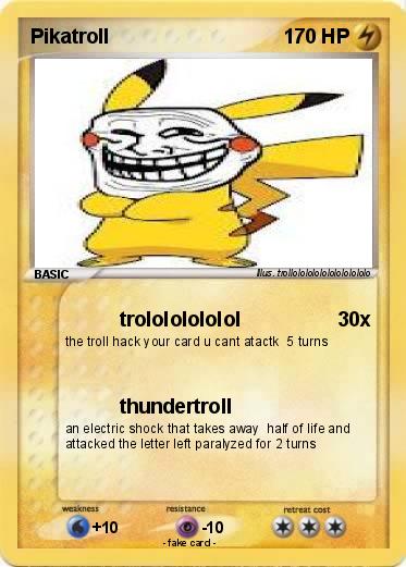 Pokemon Pikatroll