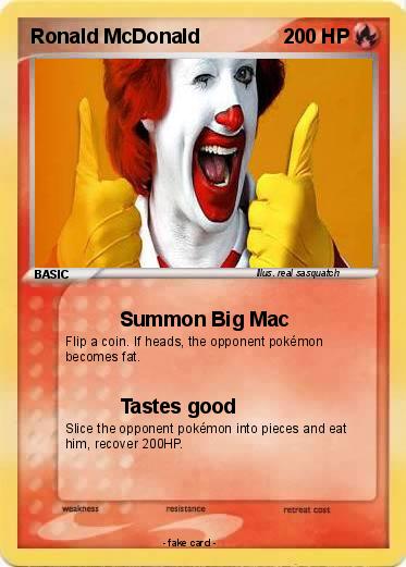 Pokemon Ronald McDonald