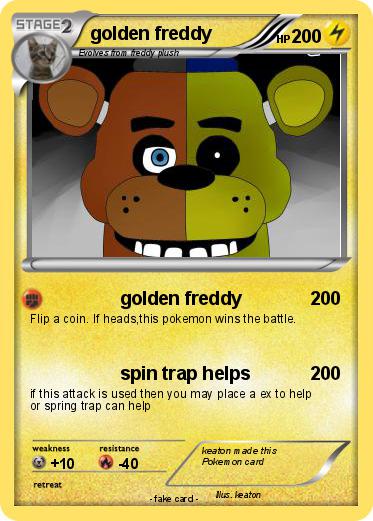 Pokemon golden freddy