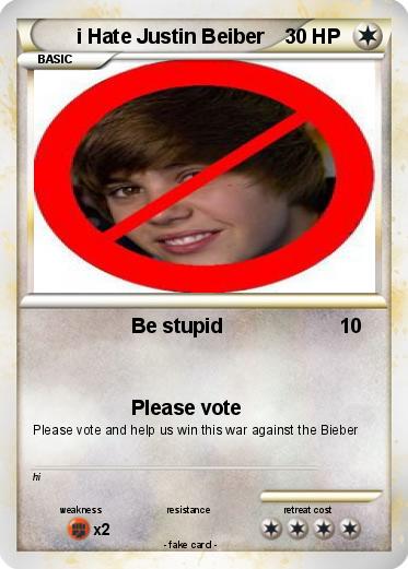 Pokemon i Hate Justin Beiber