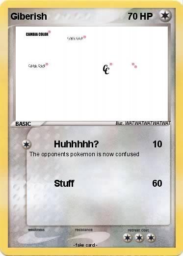 Pokemon Giberish