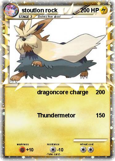Pokemon stoutlon rock