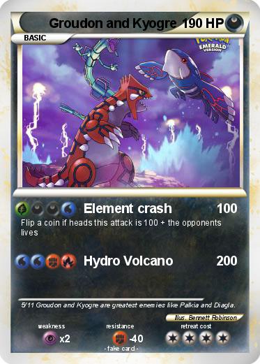 Pokemon Groudon and Kyogre
