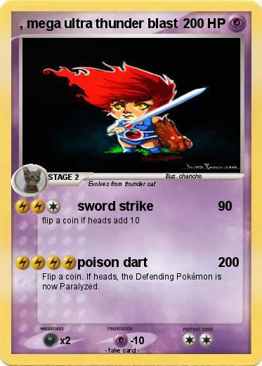 Pokemon , mega ultra thunder blast