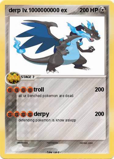 Pokemon derp lv.1000000000 ex